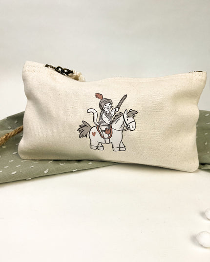 Kulturbeutel / Federmäppchen "Ritter-Katze"