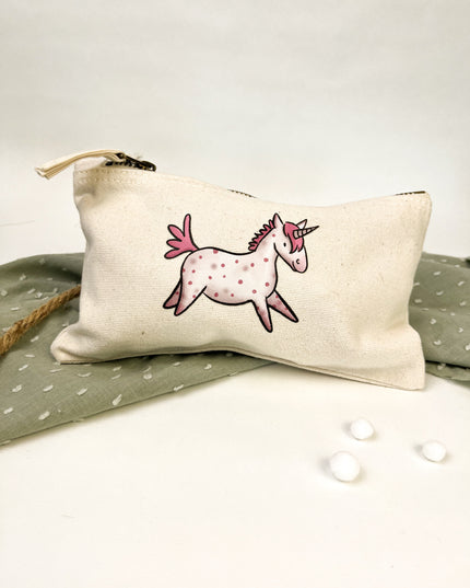 Kulturbeutel / Federmäppchen "Einhorn"