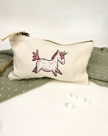 Kulturbeutel / Federmäppchen "Einhorn"