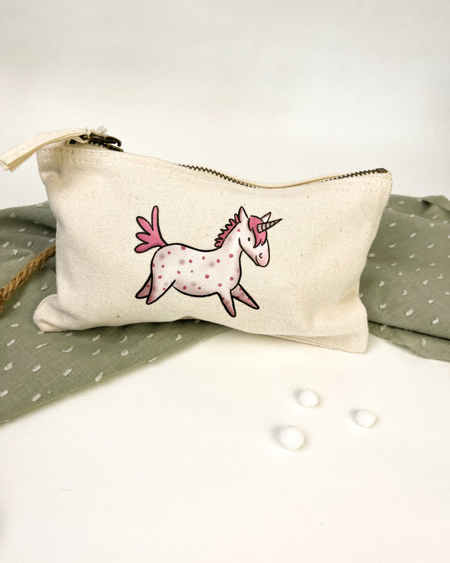 Kulturbeutel / Federmäppchen "Einhorn"