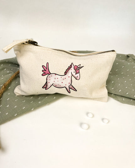 Kulturbeutel / Federmäppchen "Einhorn"