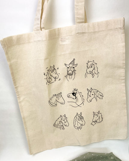 Baumwollbeutel "Pferdecharaktere"
