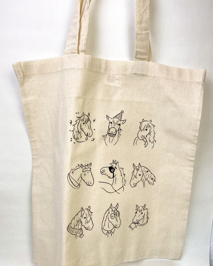 Baumwollbeutel "Pferdecharaktere"