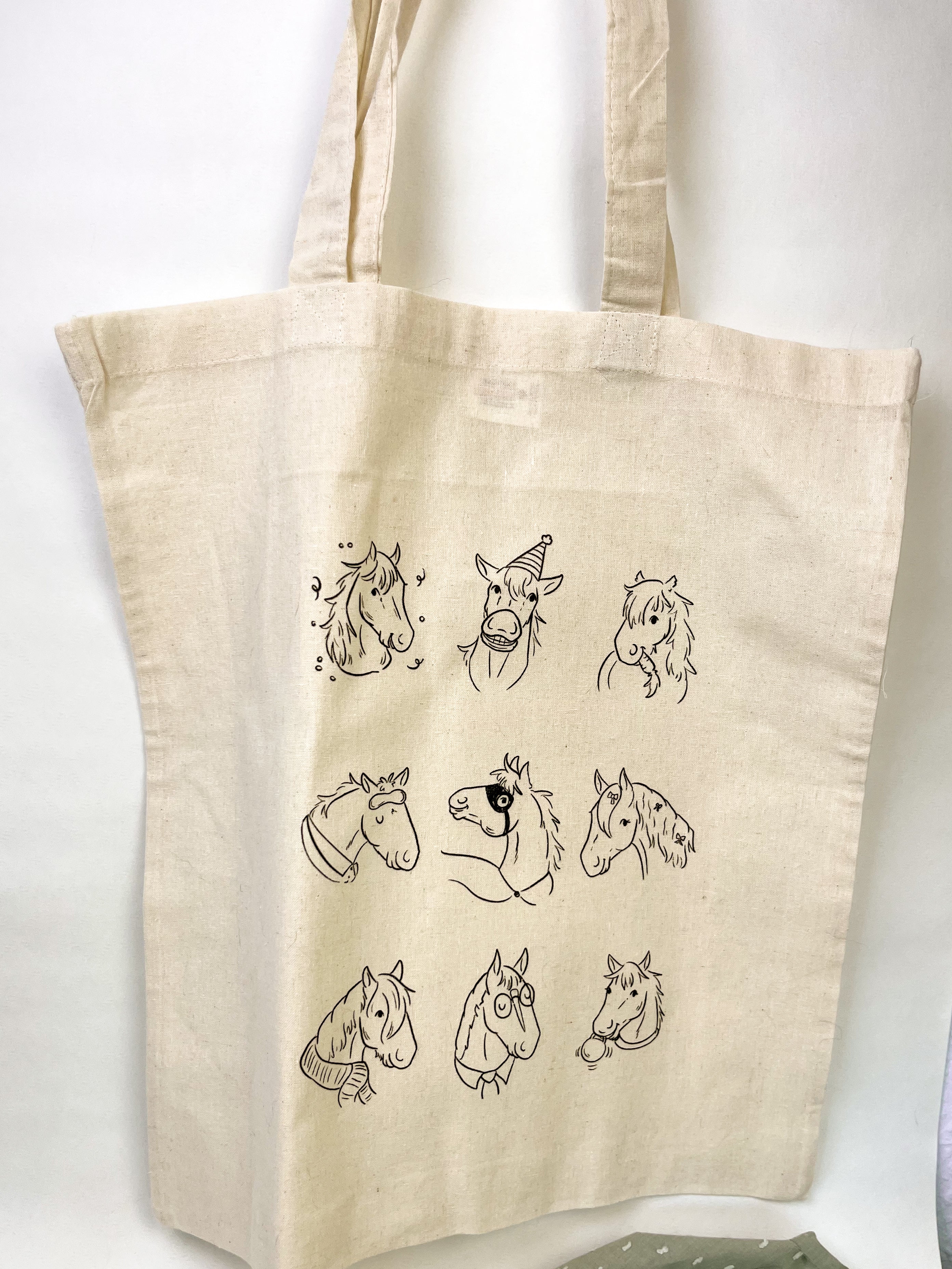 Baumwollbeutel "Pferdecharaktere"