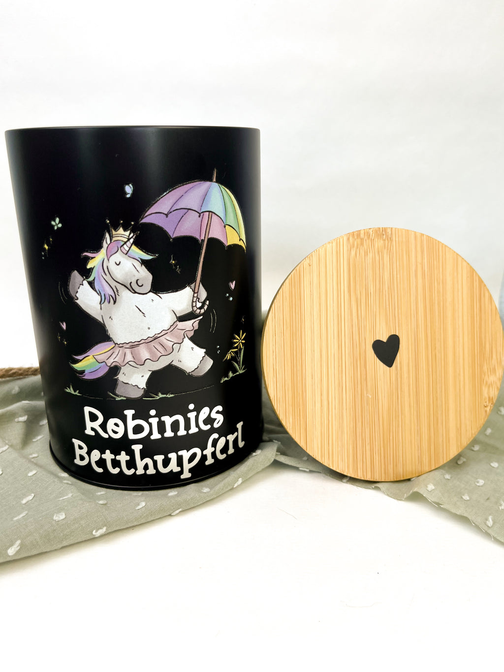 Leckerlidose personalisiert "Regenbogeneinhorn"