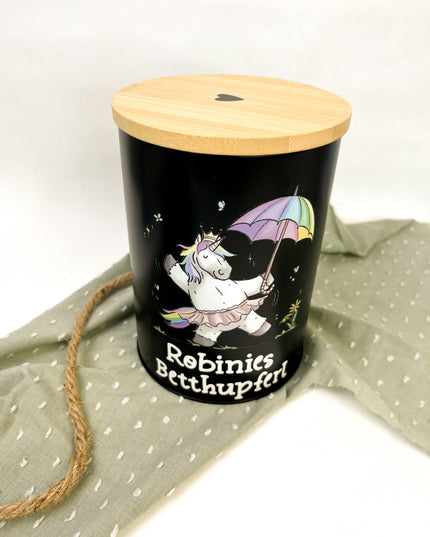 Leckerlidose personalisiert "Regenbogeneinhorn"