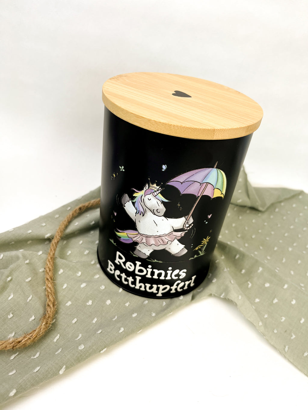 Leckerlidose personalisiert "Regenbogeneinhorn"