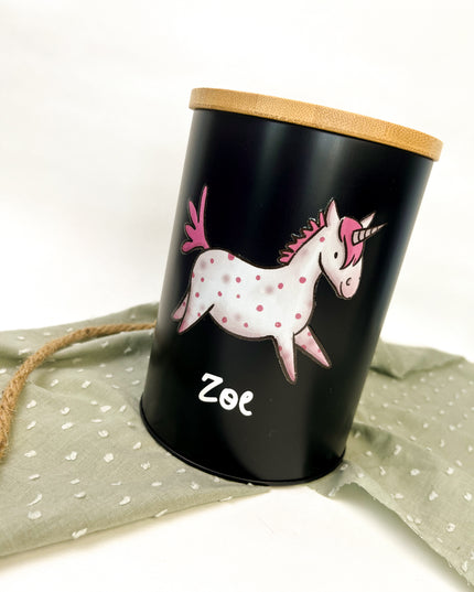 Leckerlidose personalisiert "Einhorn"