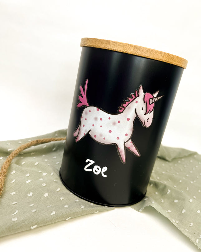 Leckerlidose personalisiert "Einhorn"