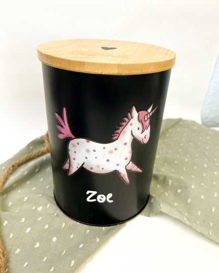 Leckerlidose personalisiert "Einhorn"