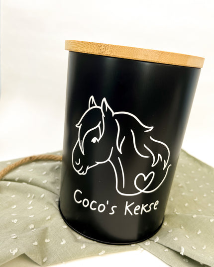 Leckerlidose personalisiert "Lineart-Pony"