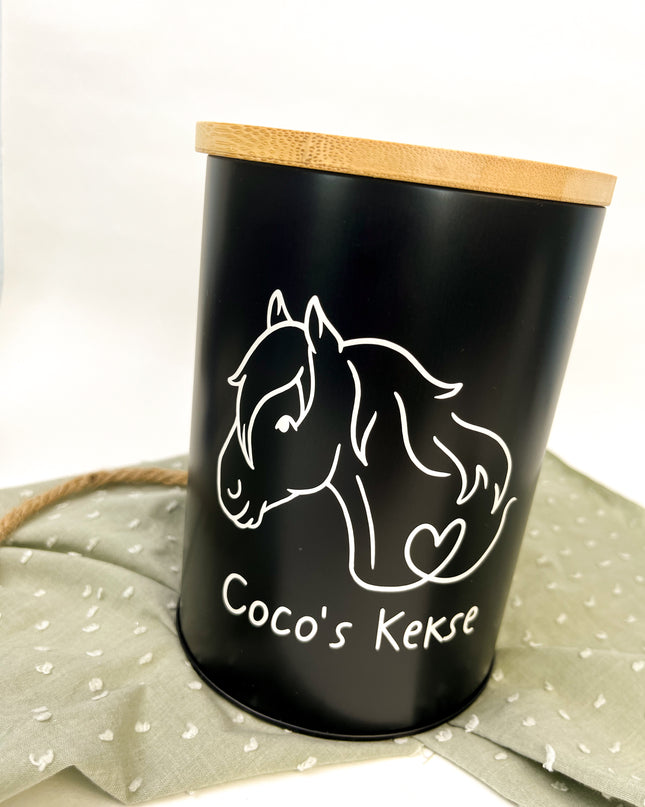 Leckerlidose personalisiert "Lineart-Pony"