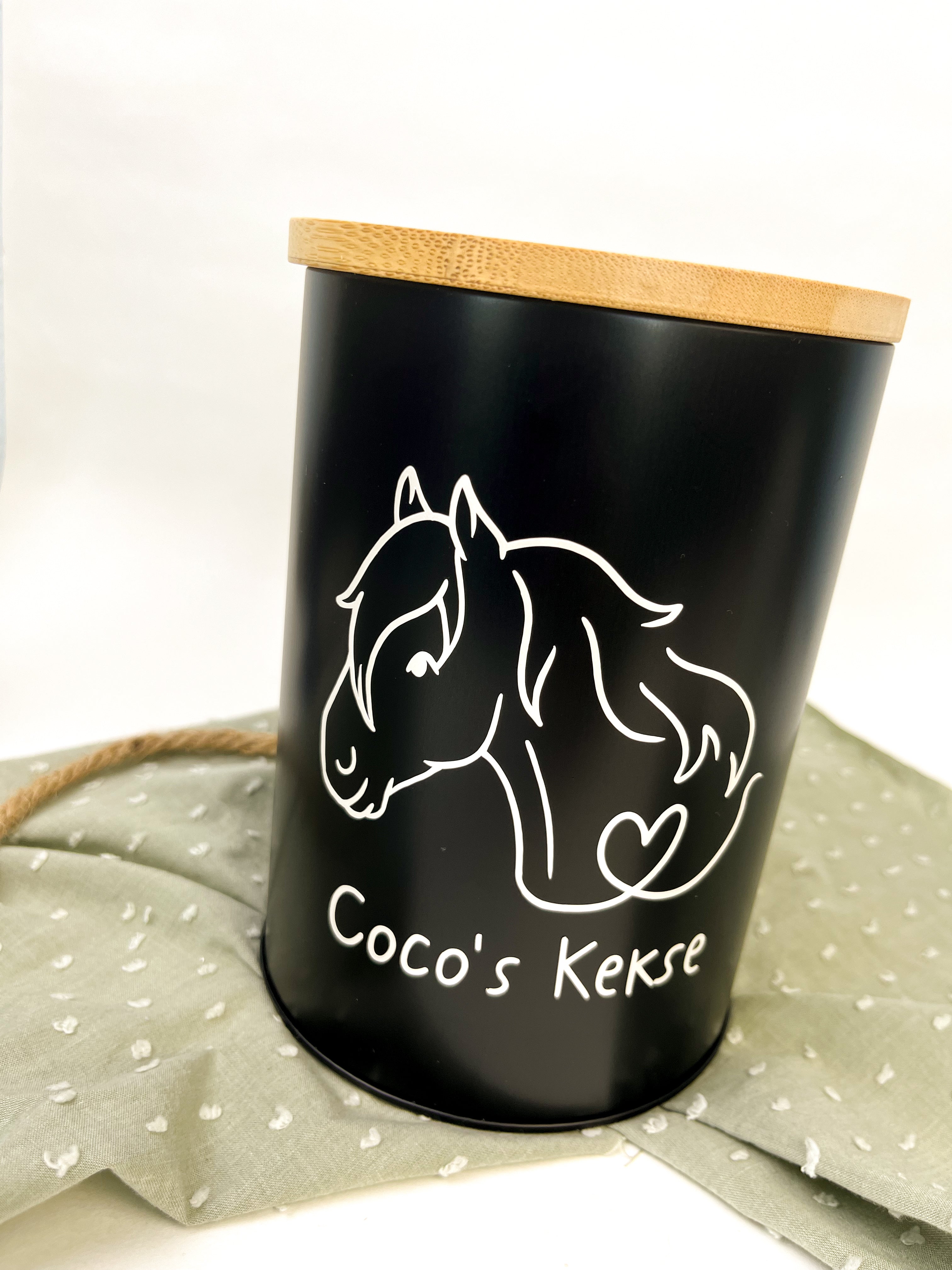 Leckerlidose personalisiert "Lineart-Pony"