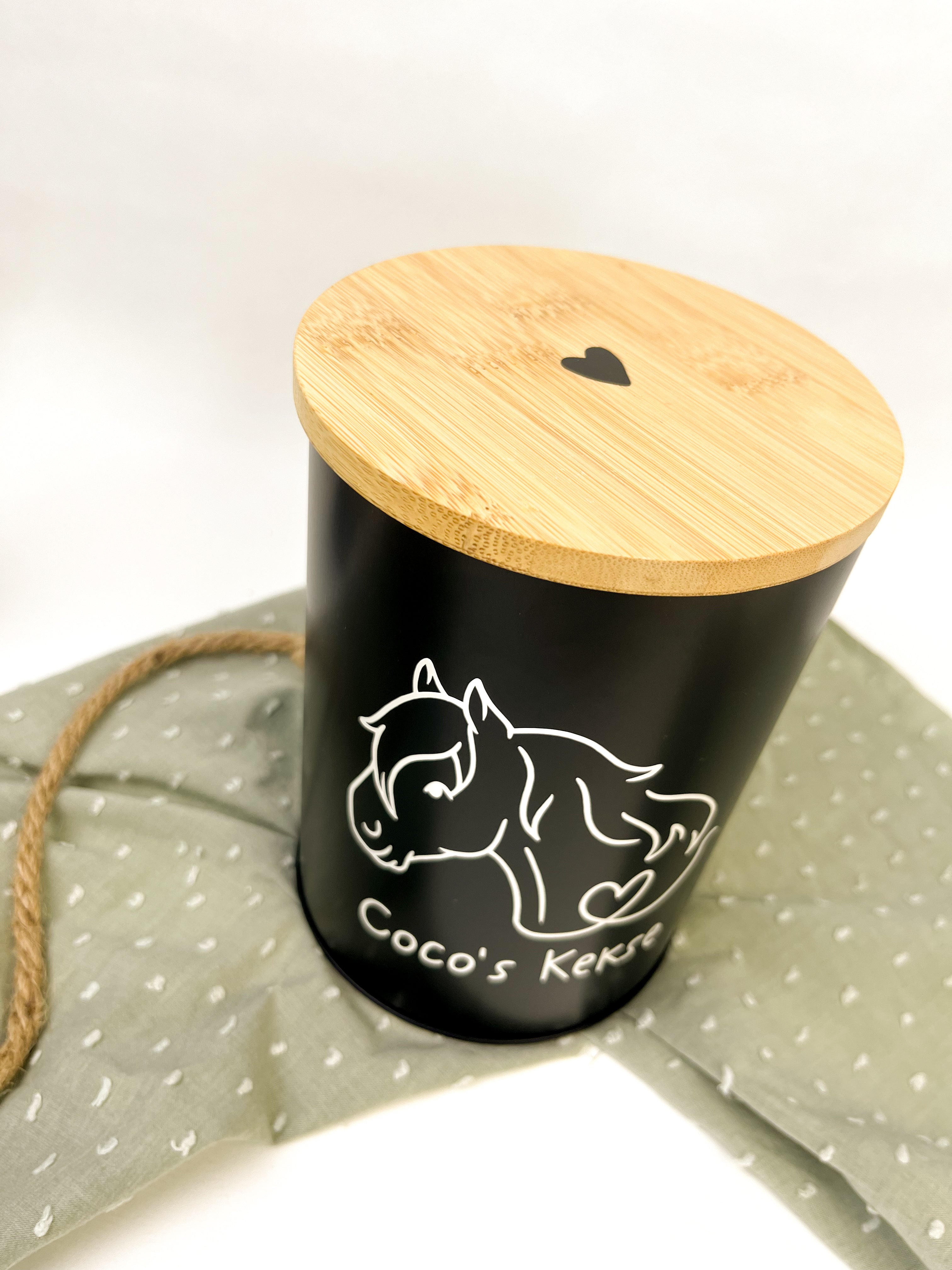 Leckerlidose personalisiert "Lineart-Pony"