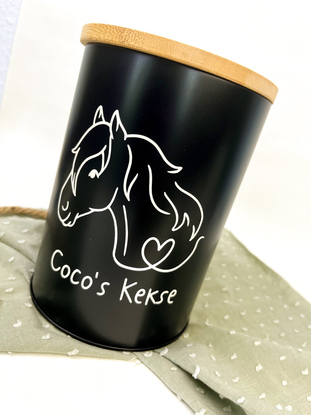 Leckerlidose personalisiert "Lineart-Pony"