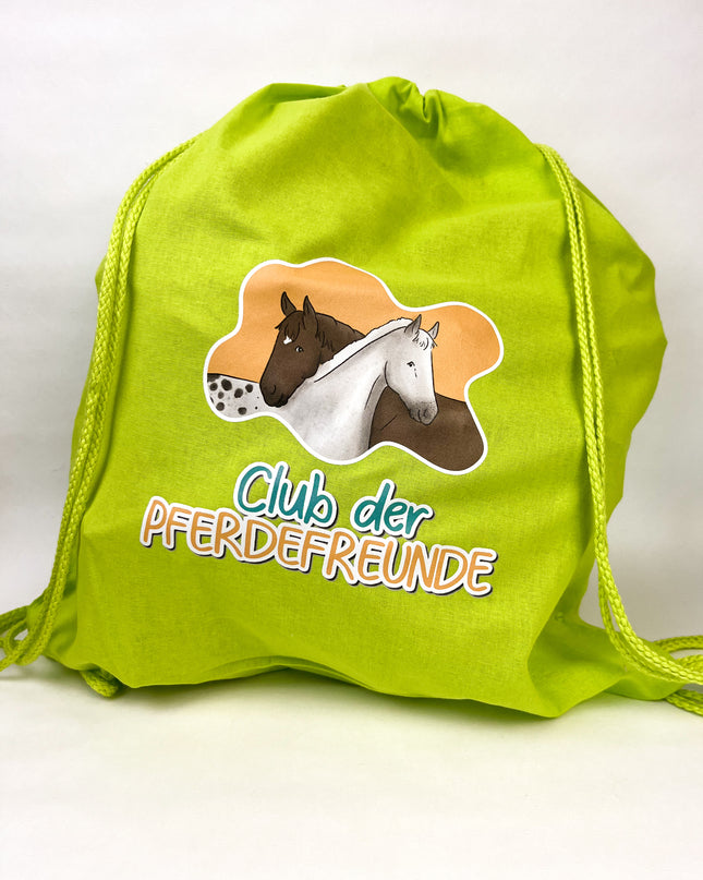 Turnbeutel/ Rucksack zum Buch - Freunde auf vier Hufen