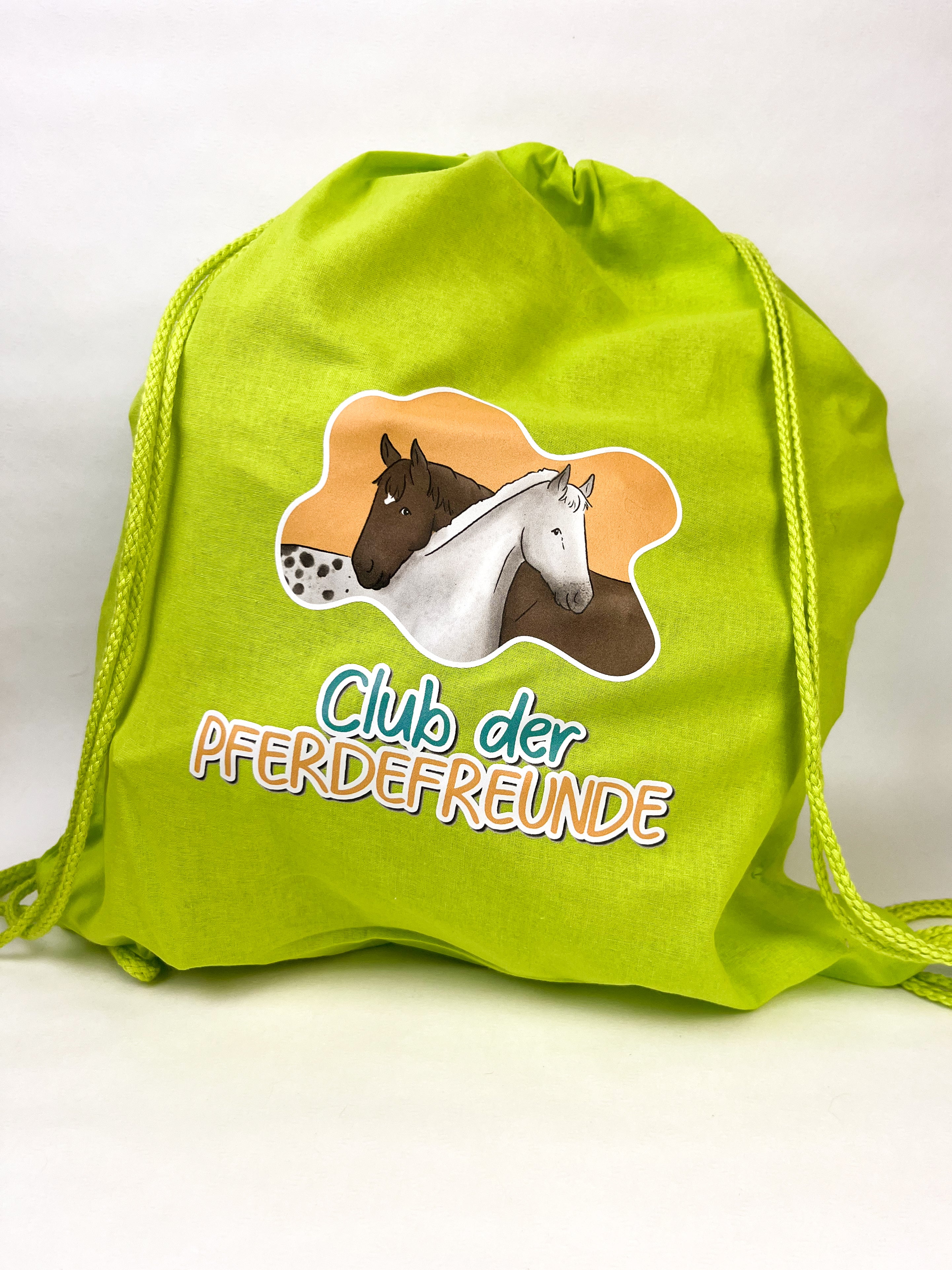 Turnbeutel/ Rucksack zum Buch - Freunde auf vier Hufen