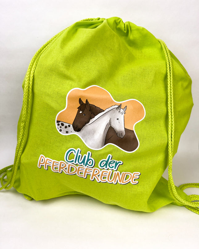 Turnbeutel/ Rucksack zum Buch - Freunde auf vier Hufen