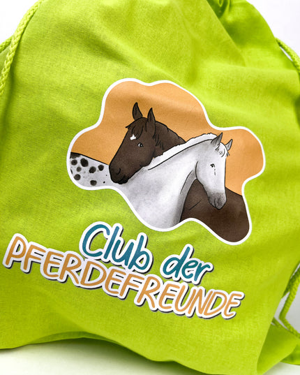 Turnbeutel/ Rucksack zum Buch - Freunde auf vier Hufen