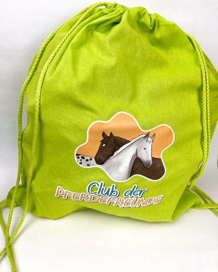 Turnbeutel/ Rucksack zum Buch - Freunde auf vier Hufen
