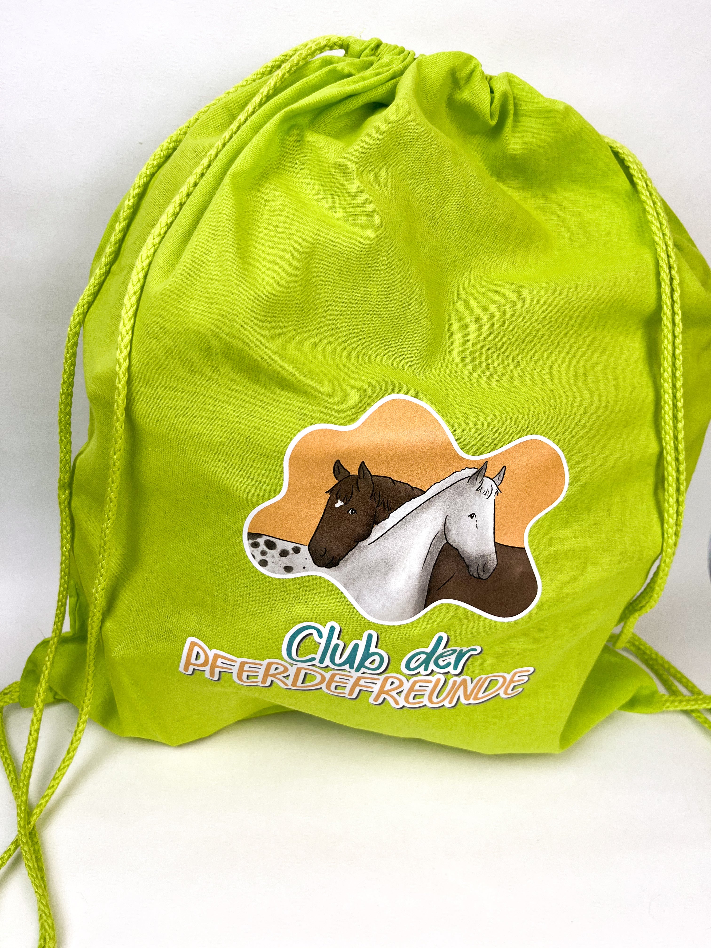 Turnbeutel/ Rucksack zum Buch - Freunde auf vier Hufen