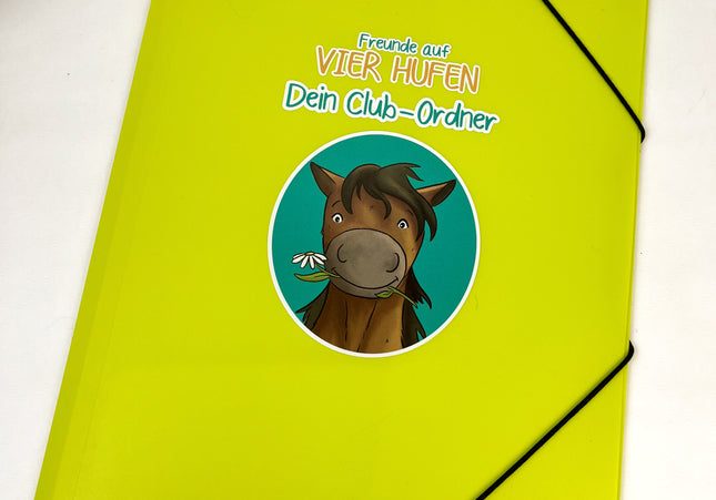 Clubordner /Eckspanner zum Buch - Freunde auf vier Hufen