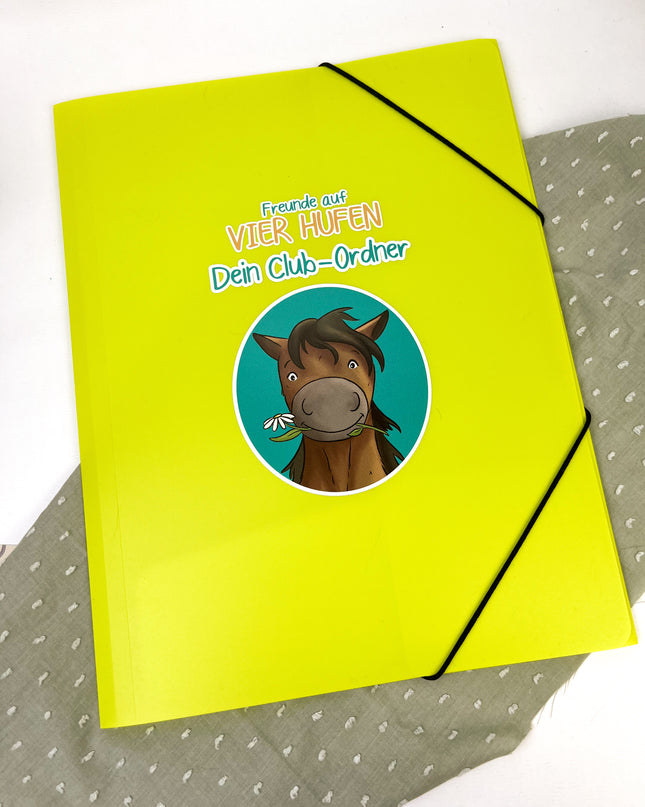 Clubordner /Eckspanner zum Buch - Freunde auf vier Hufen