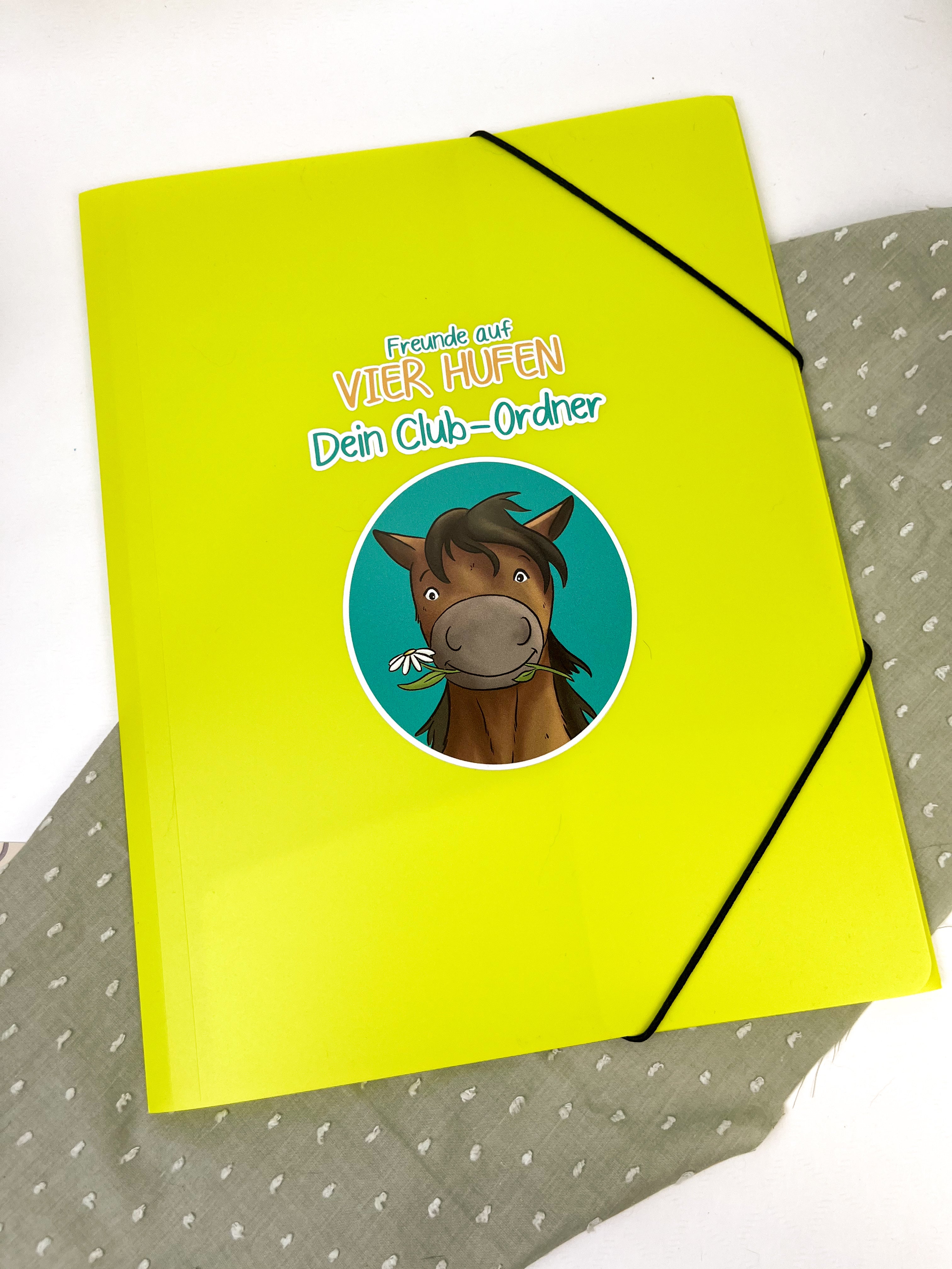Clubordner /Eckspanner zum Buch - Freunde auf vier Hufen