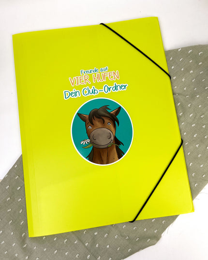 Clubordner /Eckspanner zum Buch - Freunde auf vier Hufen