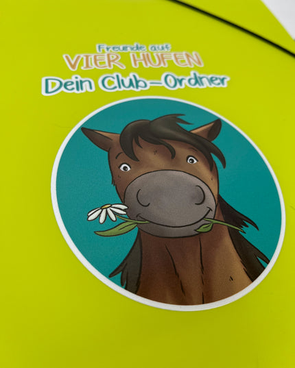 Clubordner /Eckspanner zum Buch - Freunde auf vier Hufen