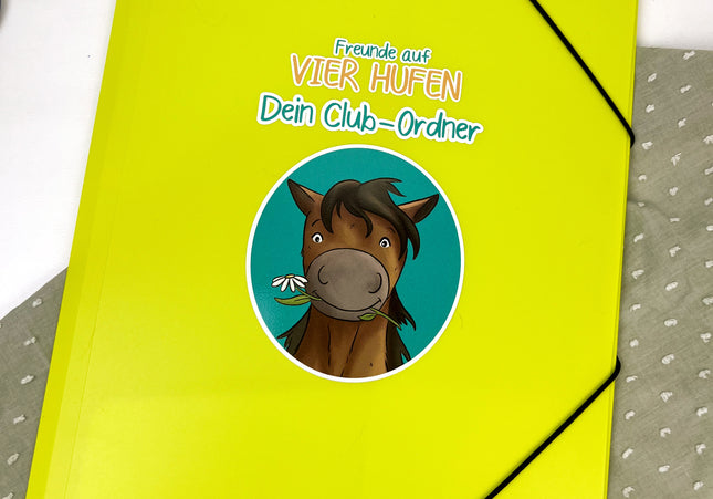 Clubordner /Eckspanner zum Buch - Freunde auf vier Hufen