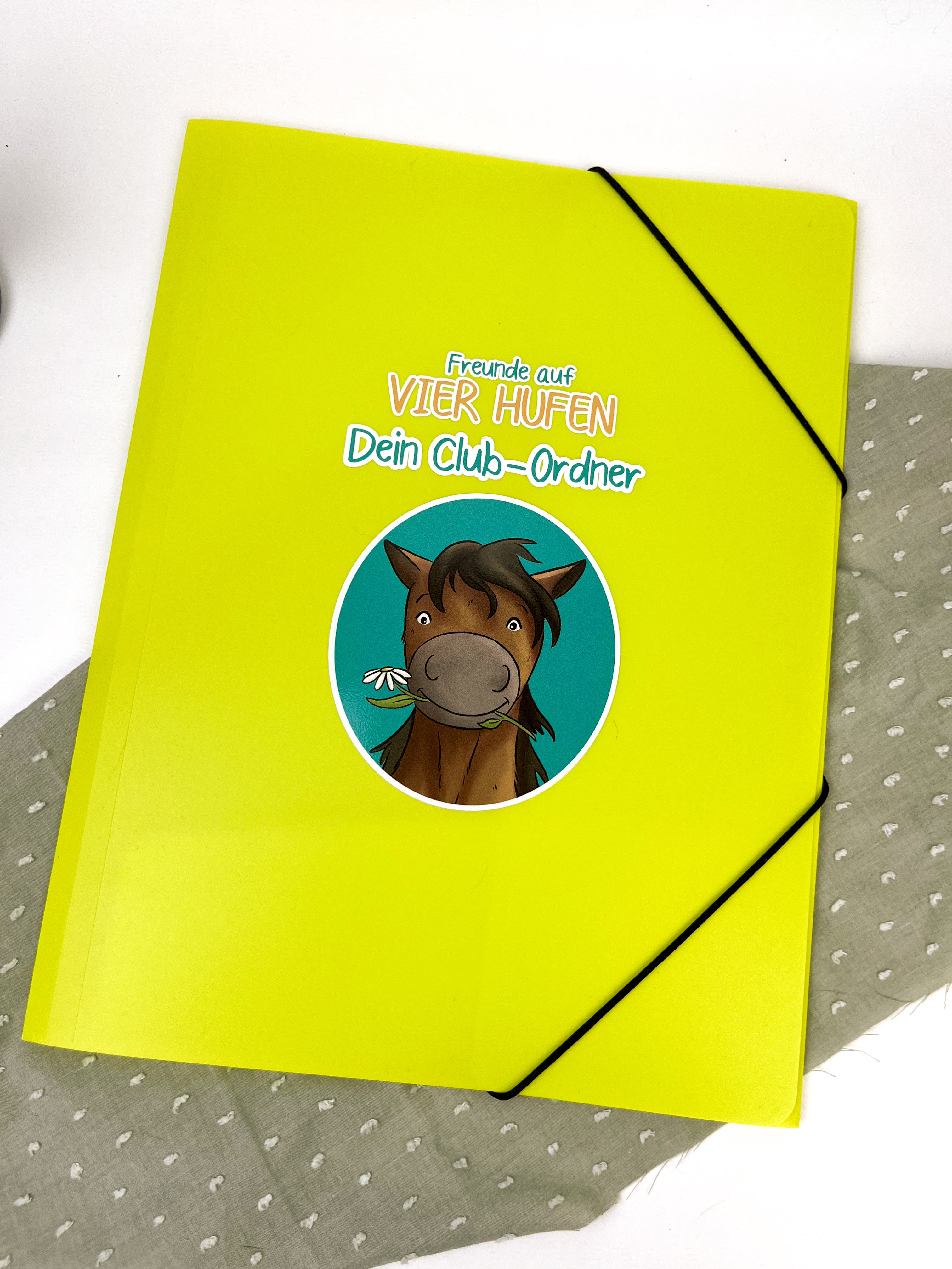 Clubordner /Eckspanner zum Buch - Freunde auf vier Hufen