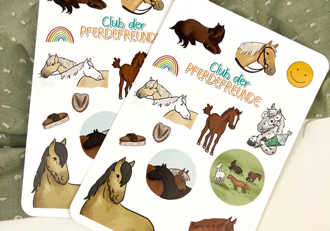 Stickerbogen zum Buch - Freunde auf vier Hufen