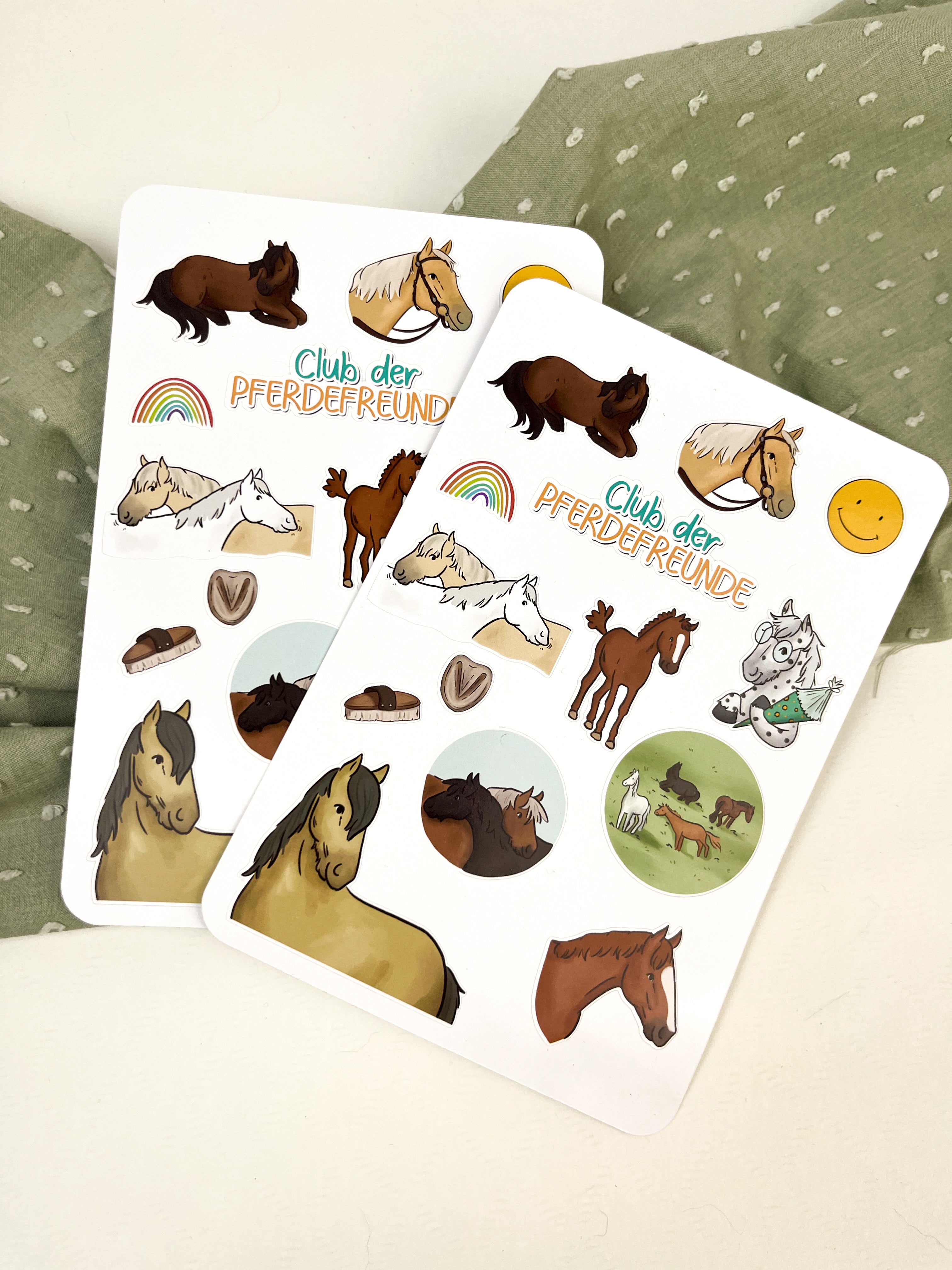 Stickerbogen zum Buch - Freunde auf vier Hufen