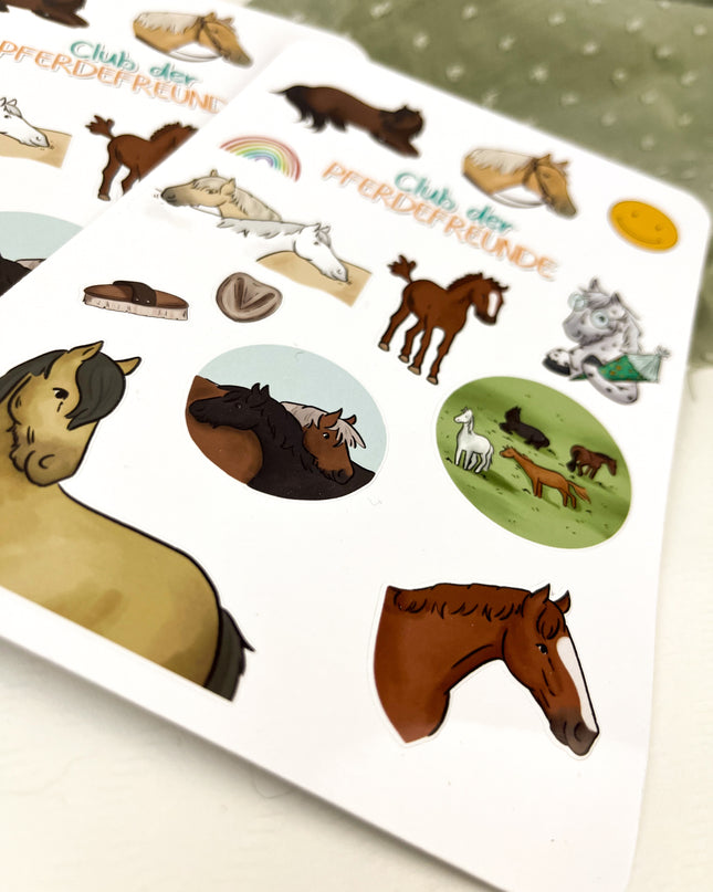 Stickerbogen zum Buch - Freunde auf vier Hufen