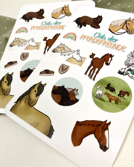 Stickerbogen zum Buch - Freunde auf vier Hufen