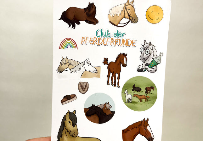 Stickerbogen zum Buch - Freunde auf vier Hufen