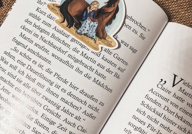 Magnet-Lesezeichen "Bücherpony"
