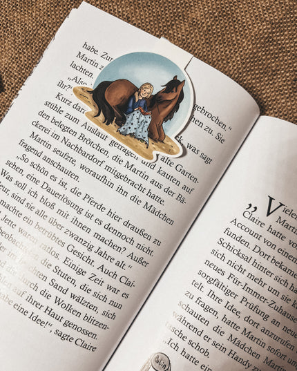 Magnet-Lesezeichen "Bücherpony"