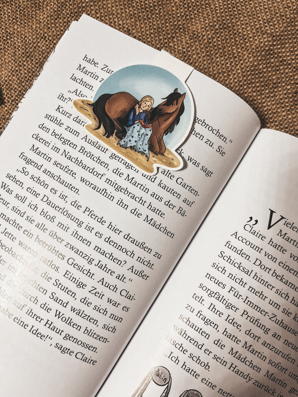 Magnet-Lesezeichen "Bücherpony"