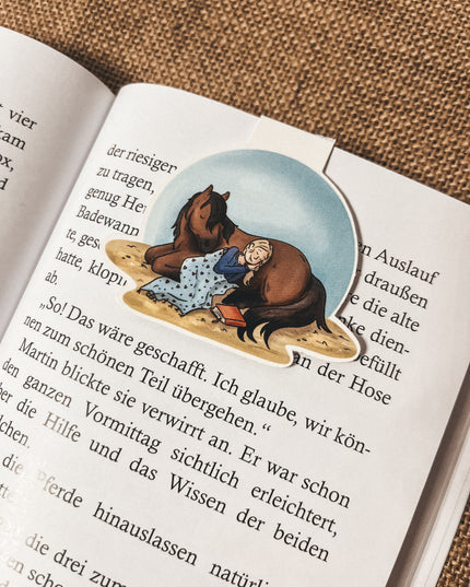 Magnet-Lesezeichen "Bücherpony"