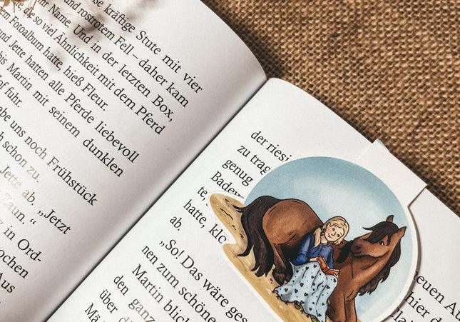 Magnet-Lesezeichen "Bücherpony"