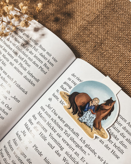 Magnet-Lesezeichen "Bücherpony"