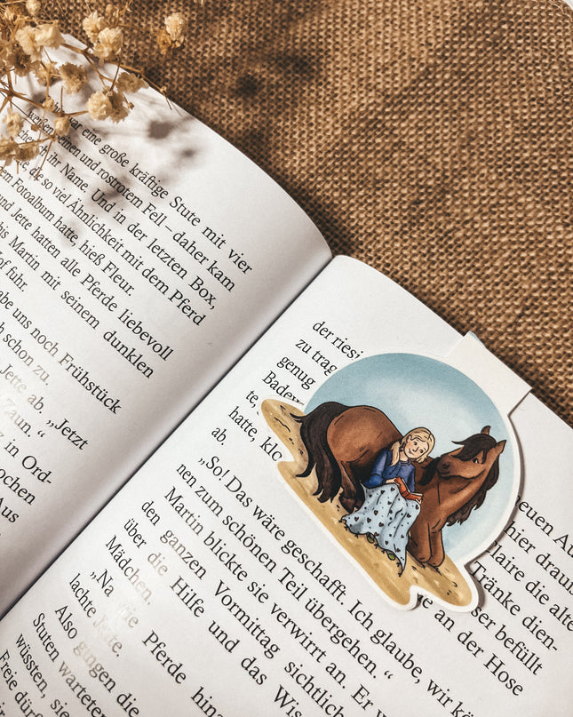 Magnet-Lesezeichen "Bücherpony"