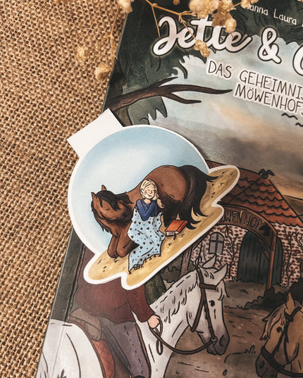 Magnet-Lesezeichen "Bücherpony"