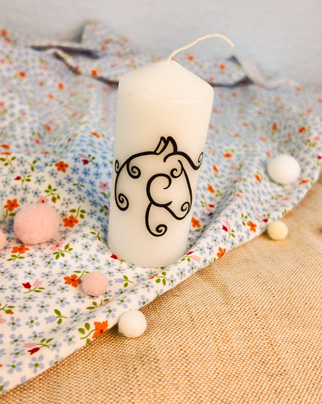 Kerze mit Pferdemotiv “Organic Horse”
