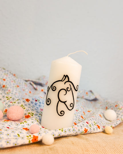 Kerze mit Pferdemotiv “Organic Horse”