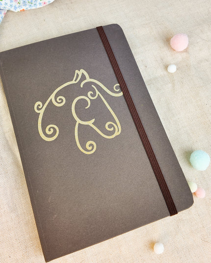 Notizbuch mit Pferdemotiv – A5, liniert "Organic Horse"