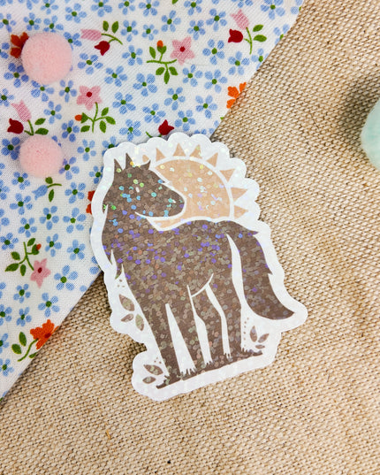 Glitzer-Sticker mit Pferdemotiv "Nature Horse"