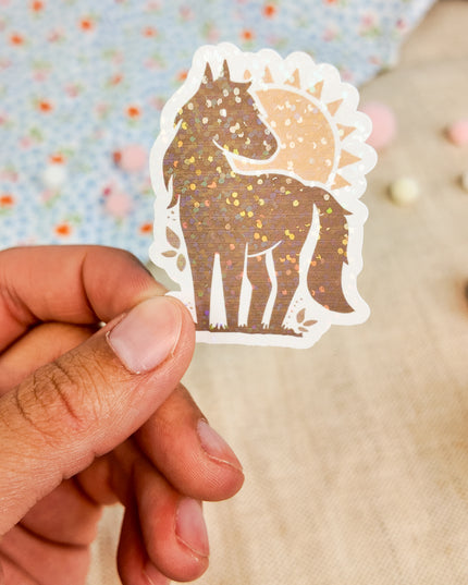 Glitzer-Sticker mit Pferdemotiv "Nature Horse"